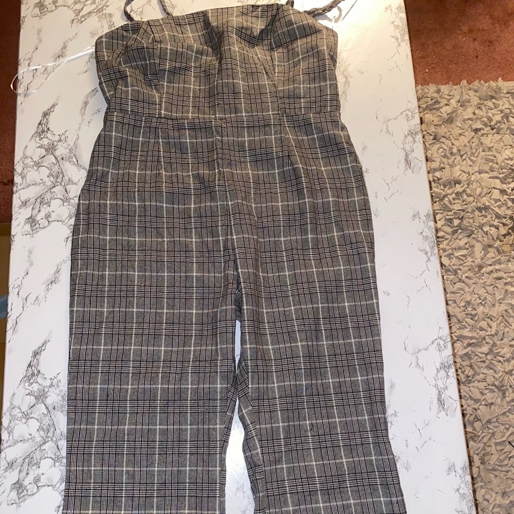 Plaid jumpsuit